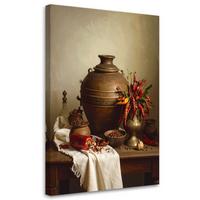 LEINWANDBILD Essen & Trinken 30x45cm - Braun, Textil (30/45cm) - Feeby