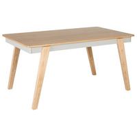 ESSTISCH 150/90/75 cm Hellbraun, Grau Rechteckig Phola - Hellbraun, Holzwerkstoff (90/150/75cm) - Beliani