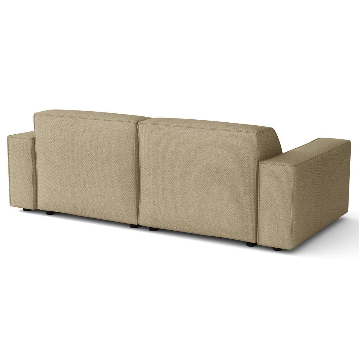 ECKSOFA Sellmo 210 cm - Schwarz/Cappuccino, Kunststoff/Textil (210/166cm) - Selsey