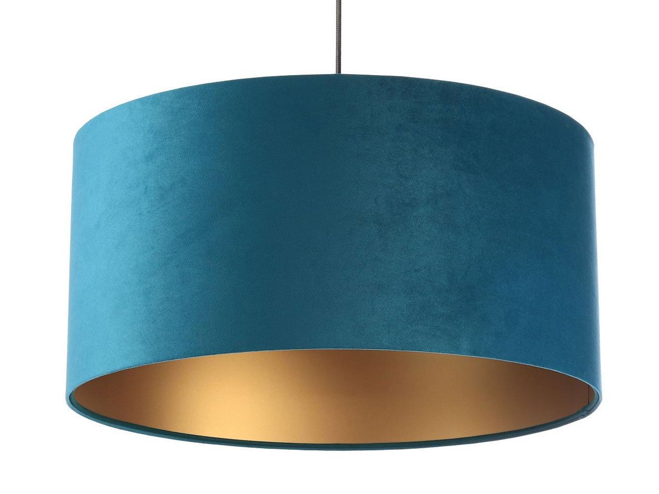 HÄNGELEUCHTE Gold 60/30 cm - Türkis/Goldfarben, Kunststoff (60/1.1/30cm) - ONZENO