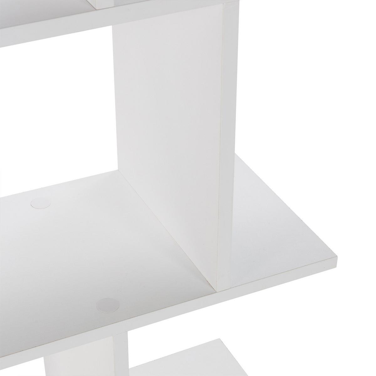 REGAL Osaka 6 fächern weiße Farbe - Weiß, Holzwerkstoff (98/191/25cm) - VS Venta-stock