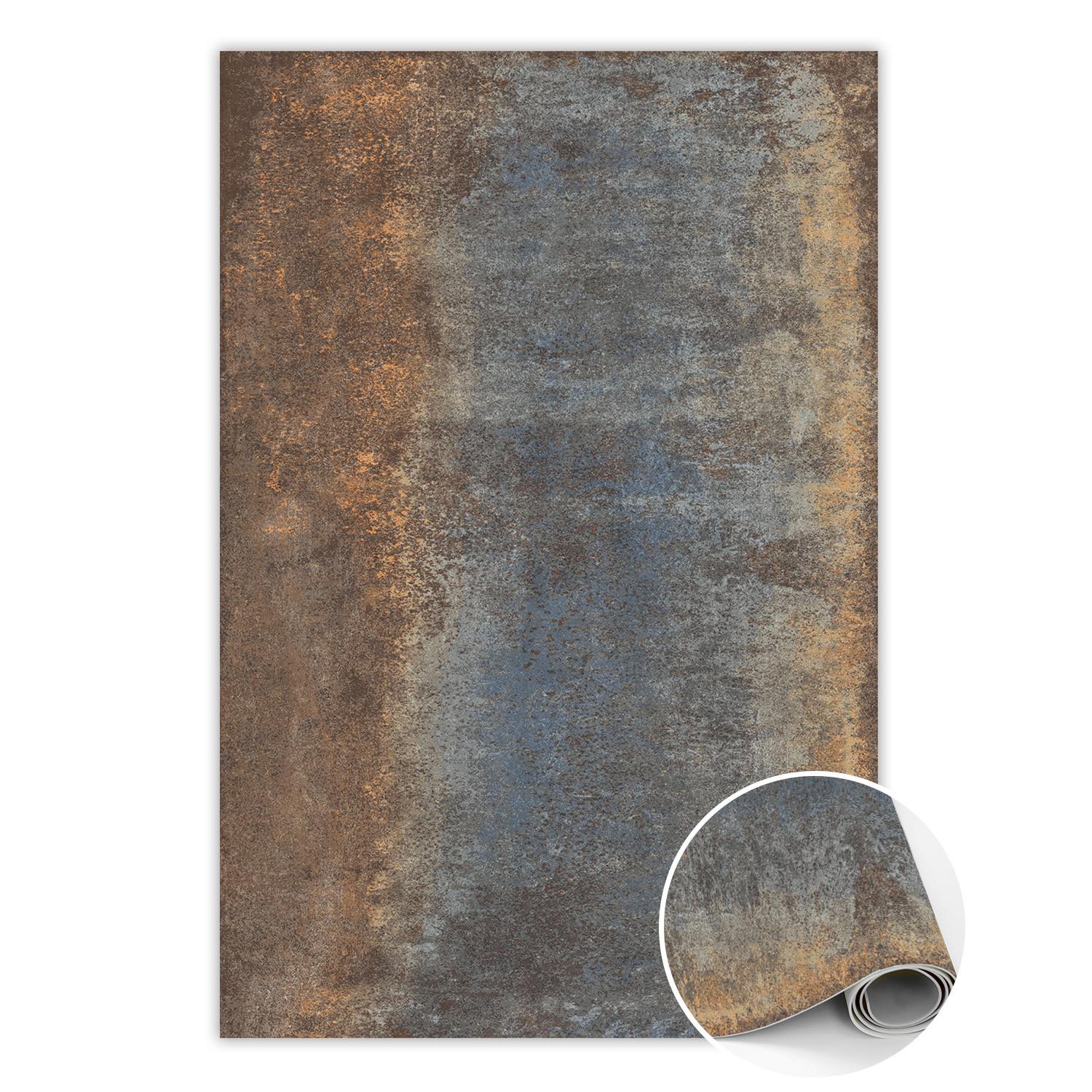 VINYL TEPPICH 100x150 cm Verrostetes Blech - Rostfarben/Grau, Kunststoff (100/150cm) - TULUP