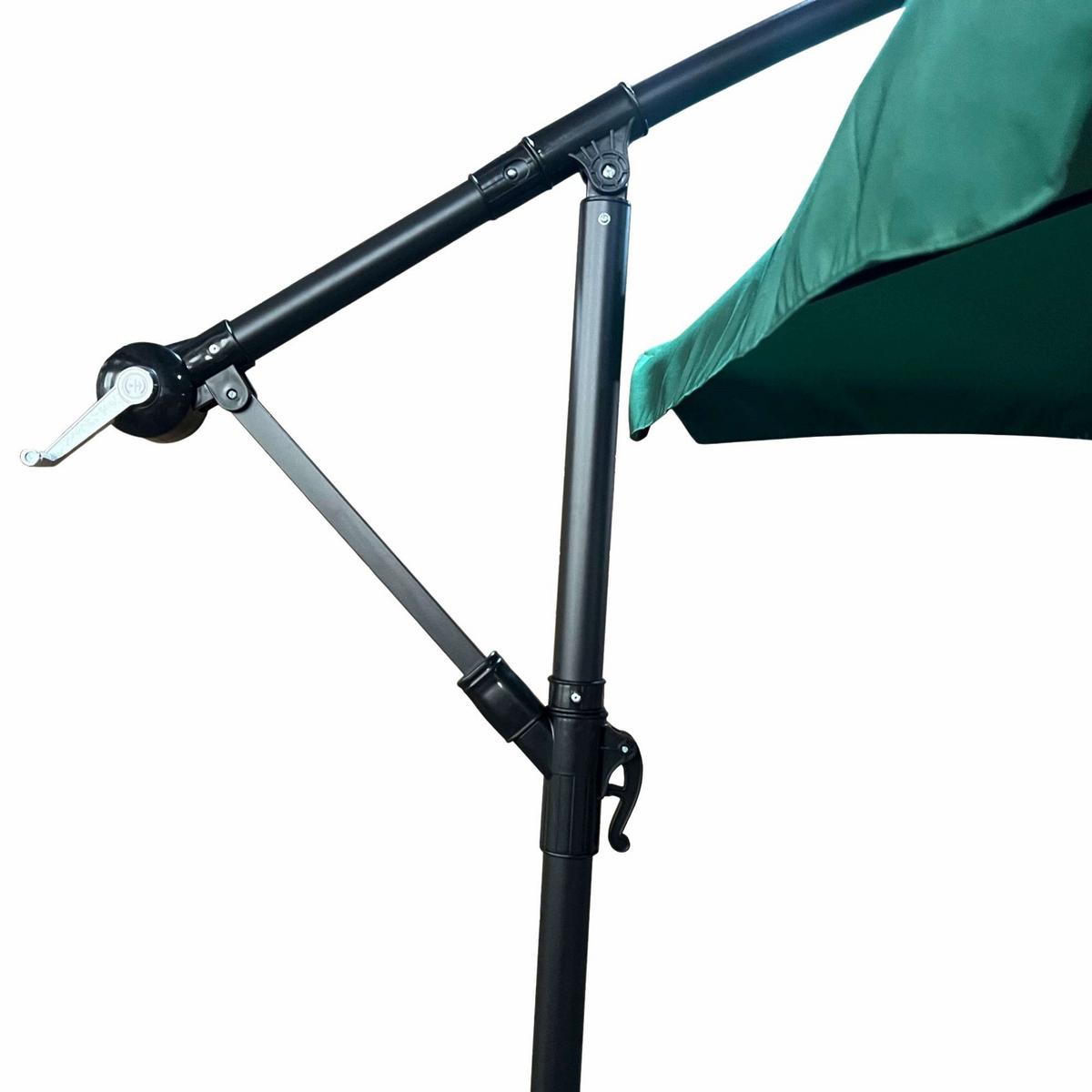 GARTENSCHIRM Grün 300/245/300 - Grün, Textil/Metall (300/300cm) - RAUMHIRSCH FURNITURE