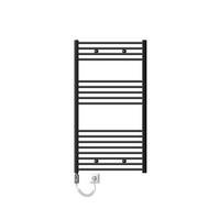 BADHEIZKÖRPER elektrisch Sahara 750x1200 mm Anthrazit gerade mit Heizstab 900W - Anthrazit, Metall (3/120/75cm) - LuxeBath