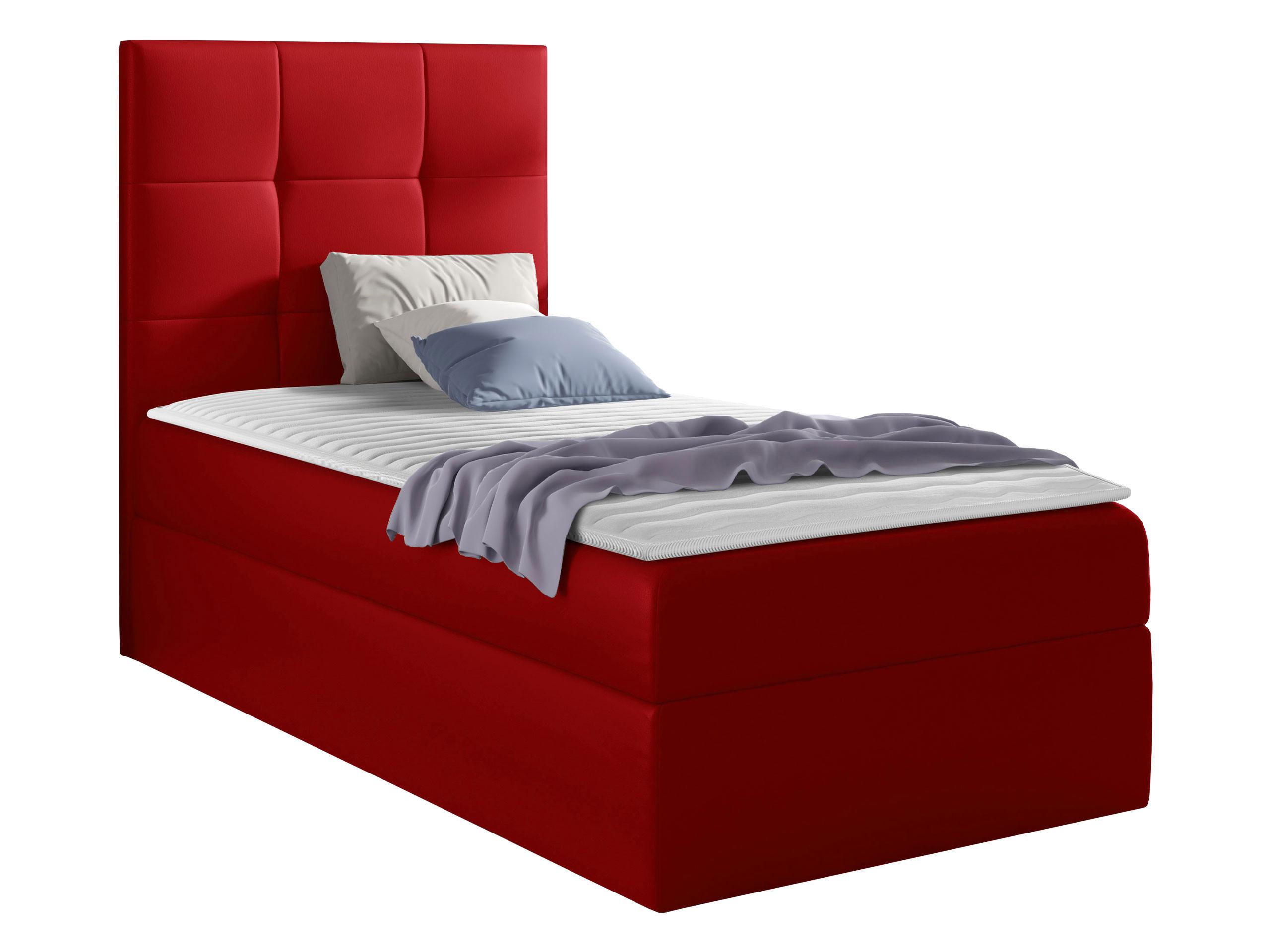 BOXBETT Mini 2, Seite zum Öffnen des Bettkastens: Links - H3 - Rot, Holz (90/200cm) - MIRJAN24