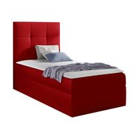 BOXBETT Mini 2, Seite zum Öffnen des Bettkastens: Links - H3 - Rot, Holz (80/200cm) - MIRJAN24