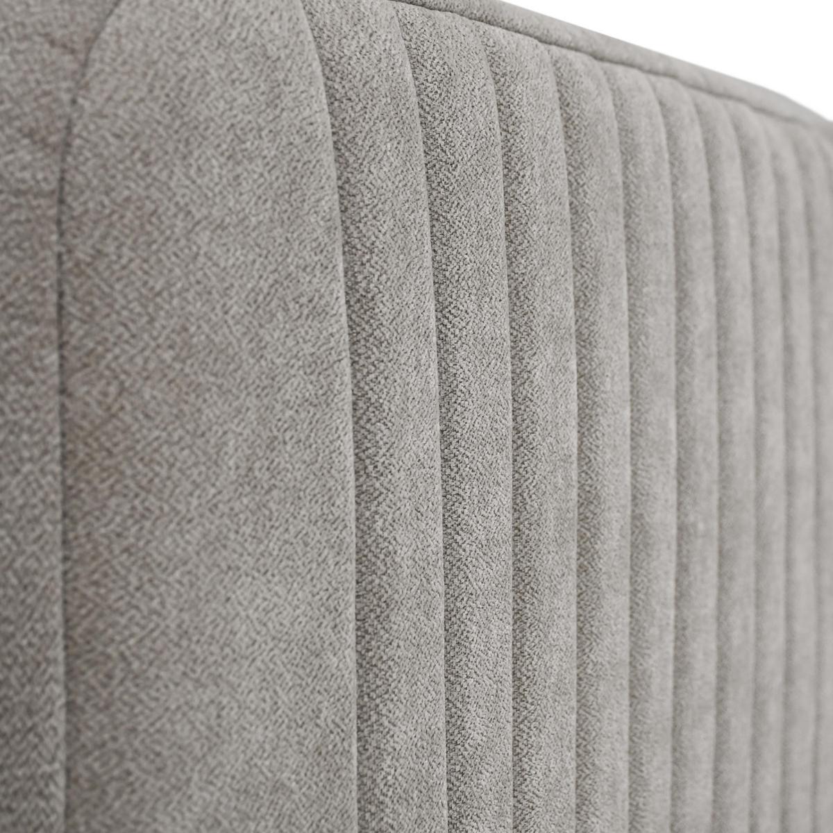 POLSTERBETT Lami 90x200, Einzelbett mit Bettkasten, ohne Matratze, Dunkelbeige - Sandfarben/Schwarz, Textil/Metall (90/200cm) - Beautysofa