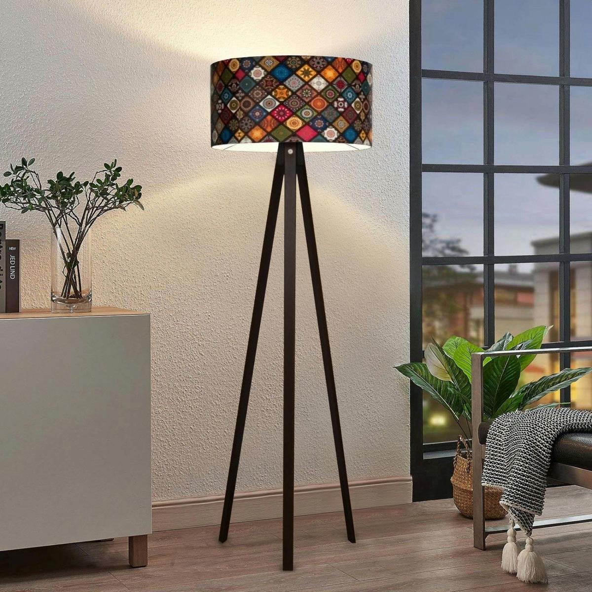 STEHLEUCHTE Newport - Multicolor, Holzwerkstoff (38/38/140cm) - lux.pro