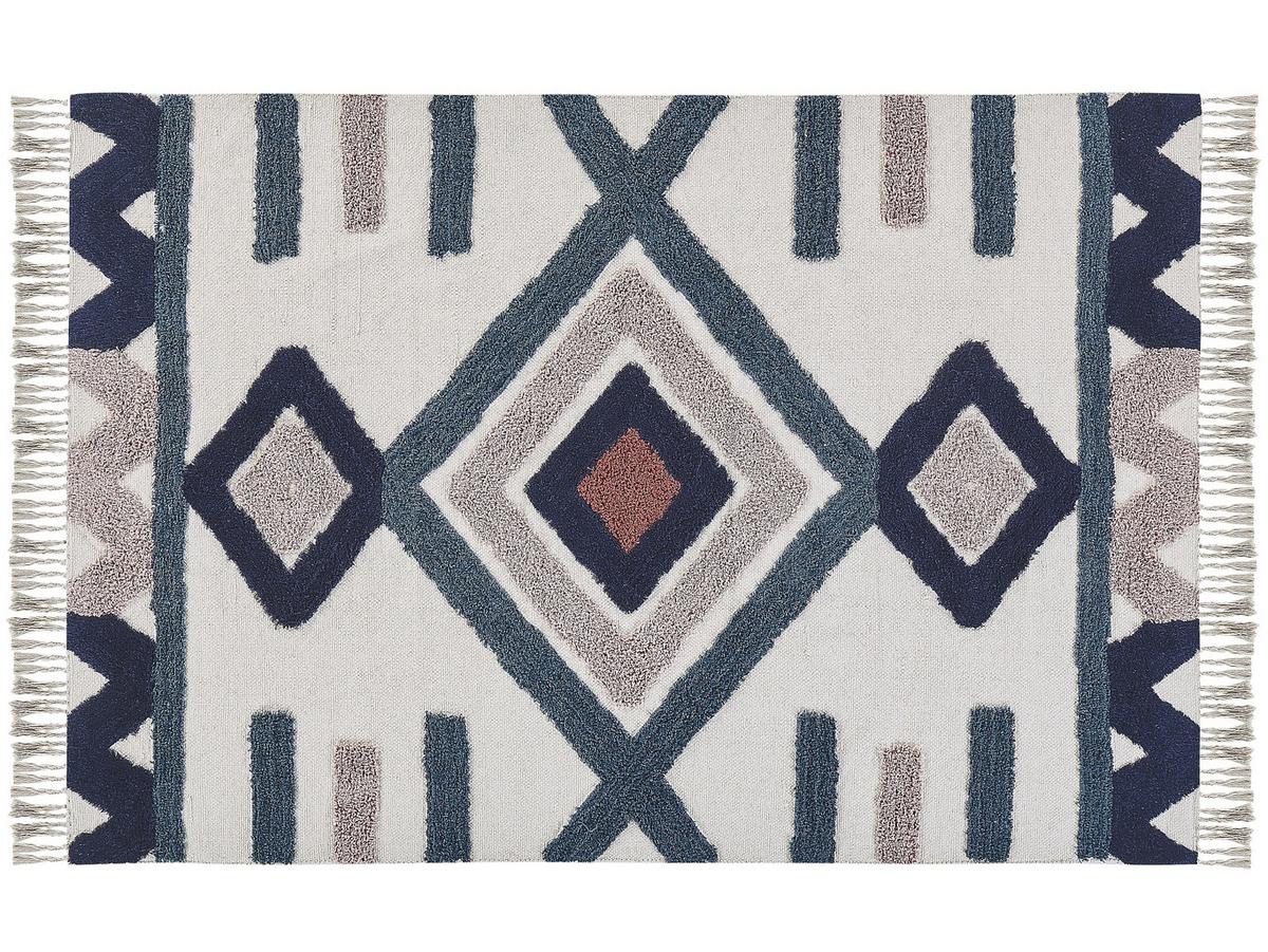 KURZFLOR-TEPPICH Kozlu 230/160 cm - Multicolor, Textil (160/230cm) - Beliani