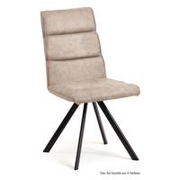 ESSZIMMERSTUHL (6er-Set) Ddene 47x92x60 Schwarz/Natur - Schwarz/Naturfarben, Kunststoff (60/92/47cm) - 58aufmkessel