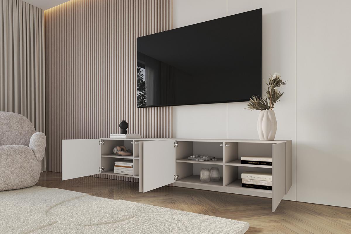 LOWBOARD NOA-2-W 2x100x40x40 cm - Kaschmir - Kaschmir, Holzwerkstoff (200/40/40cm) - ALTDECOR