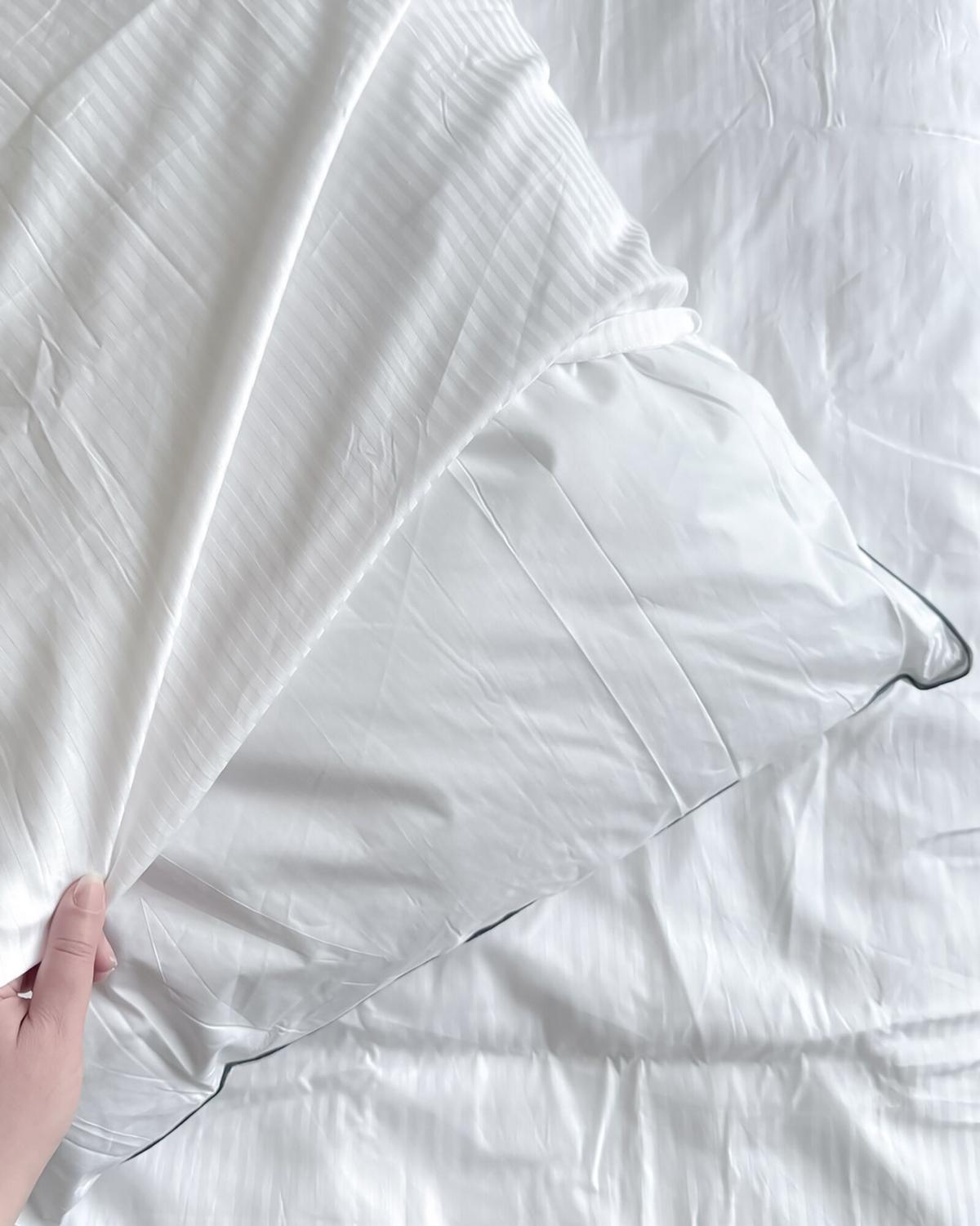 KOPFKISSEN Weiß 80/80 cm Pelister - Weiß, Naturmaterialien (80/80cm) - Beliani