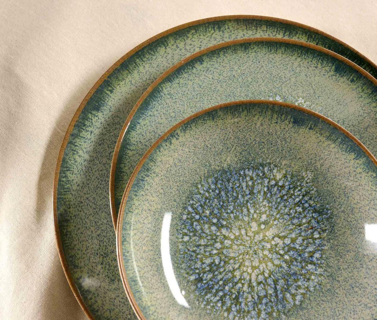 TAFELSERVICE Verde grün 12-tlg. - Grün, Keramik (2/2/2cm) - Ritzenhoff Breker