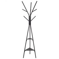 GARDEROBENSTÄNDER Metall schwarz 181 cm Wray - Schwarz, Metall (33/180/33cm) - Beliani