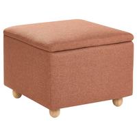 POUF mit Stauraum Stoff Goldbraun Ferndale - Goldfarben, Textil (60/46/60cm) - Beliani