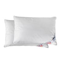 KOPFKISSEN 2er-Set Super-Mikrofaser 48/74 cm - Weiß, Textil (48/74cm) - Homescapes