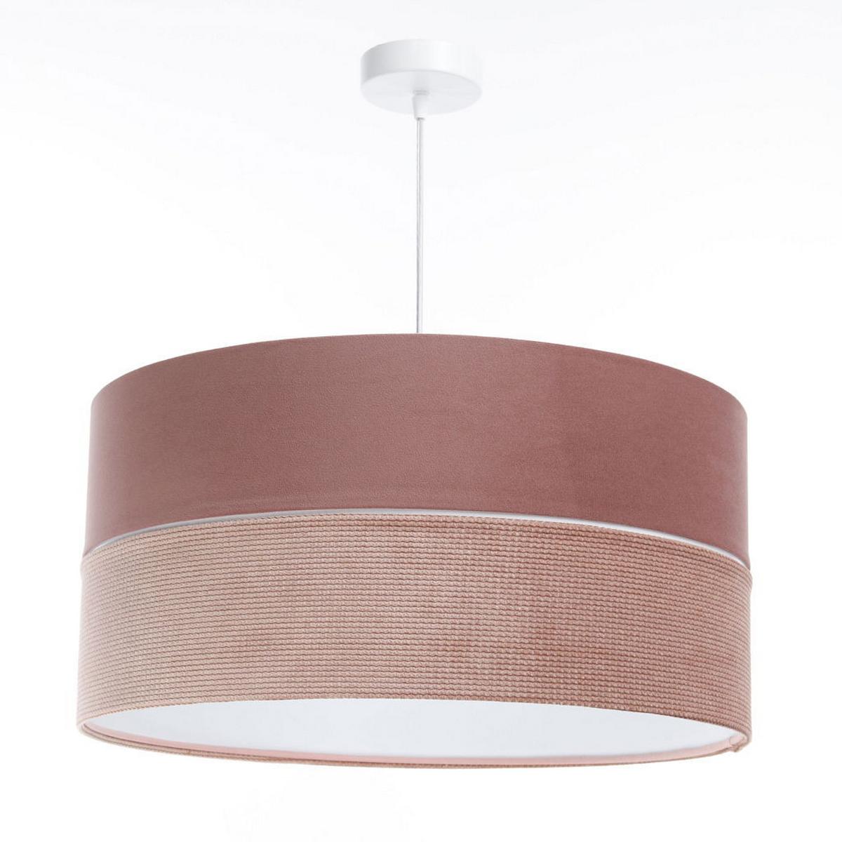 HÄNGELEUCHTE Rosa 60/30 cm - Pink/Weiß, Kunststoff (60/1/30cm) - ONZENO