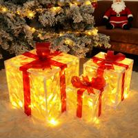 WEIHNACHTSGESCHENKBOX BREMEN Ⅲ 25/1/25 cm - Rot, Kunststoff (25/25/25cm) - Nettlife