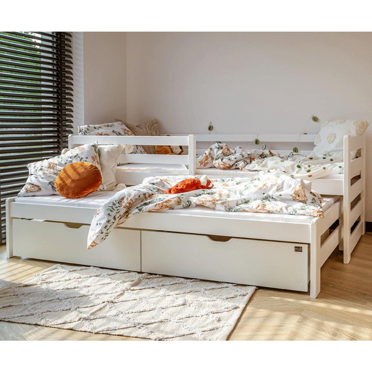 BETT 90/200 Jordan Weiß - Weiß, Holzwerkstoff (90/200cm) - Petits-meubles