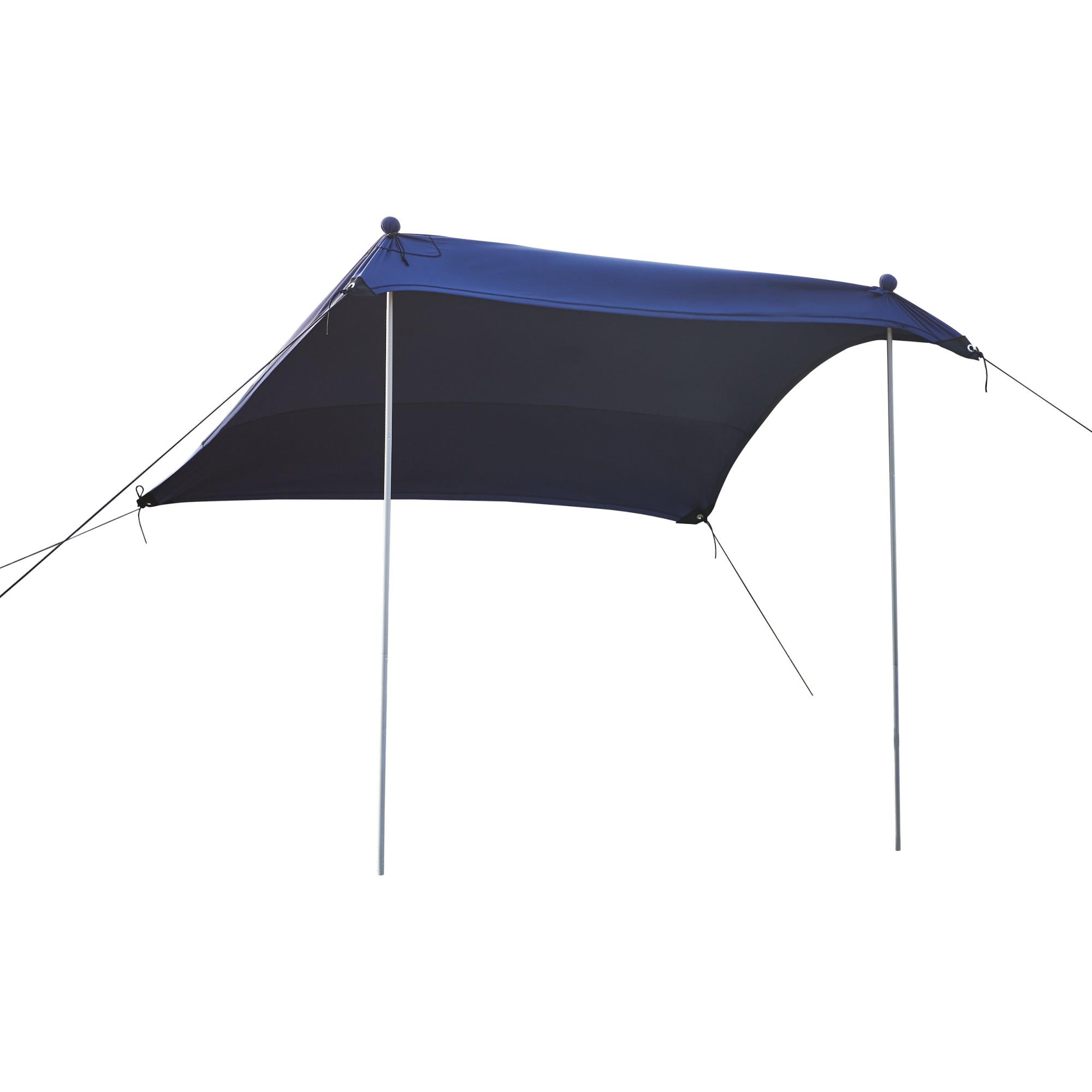 STRANDZELT Bernheze - Blau, Textil/Metall (200/200cm) - pro.tec