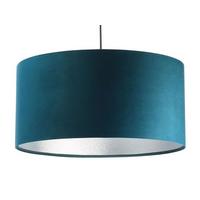 HÄNGELEUCHTE Silber 60/30 cm - Türkis/Silberfarben, Kunststoff (60/1.1/30cm) - ONZENO