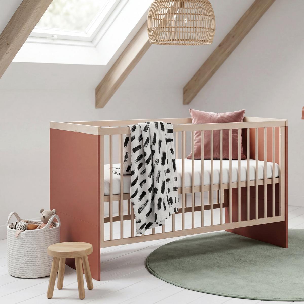 KINDERBETT Jimmy Mauve - Mauve, Holzwerkstoff (70/140cm) - Roba