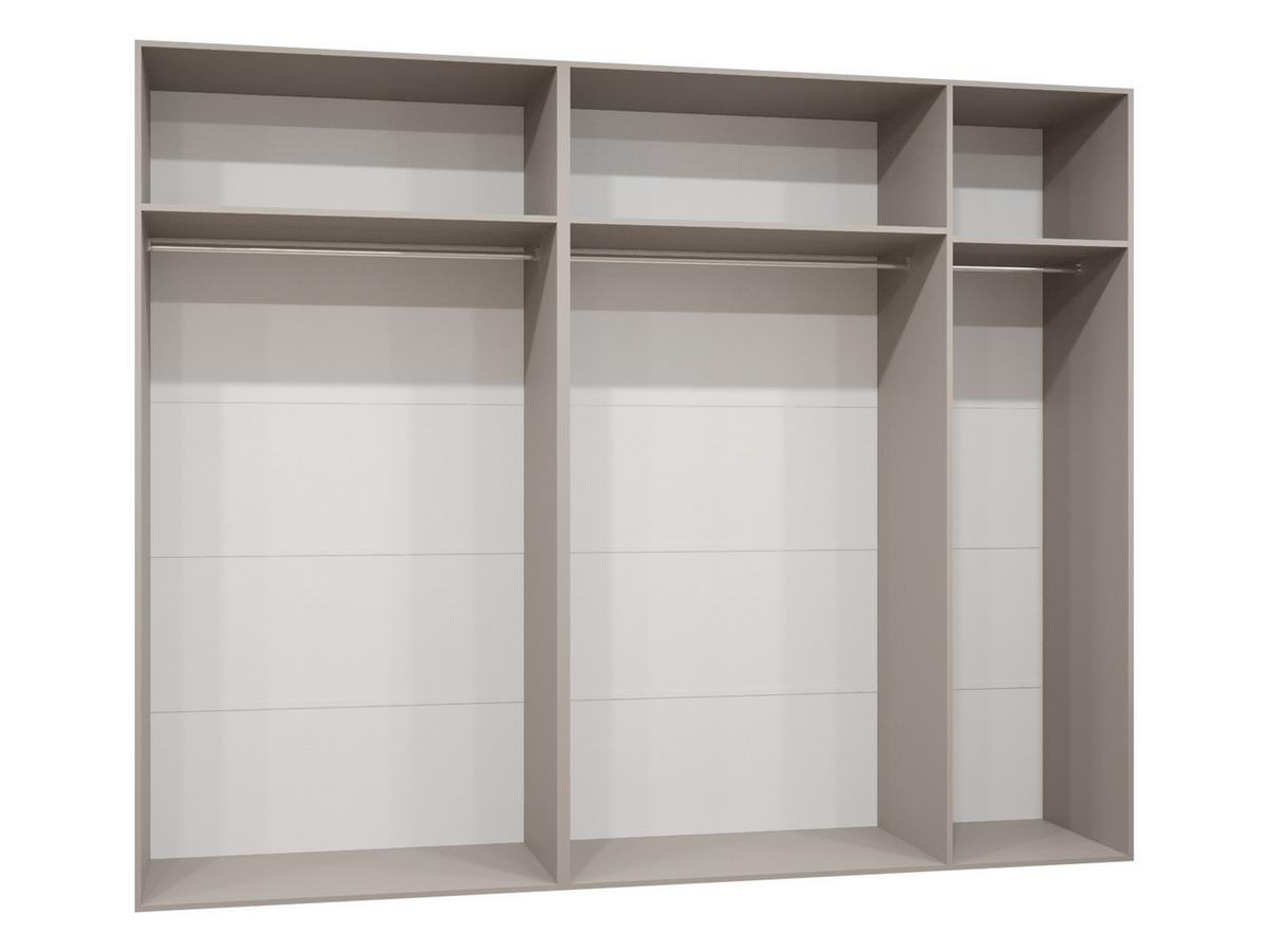 DREHTÜRENSCHRANK Mila II 250 - Goldfarben/Nussbaumfarben, Holzwerkstoff/Kunststoff (250/202/52cm) - MIRJAN24