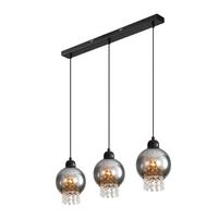 HÄNGELEUCHTE Zalef 65/15/175 cm - Schwarz, Metall (175/65/15cm) - ZMH