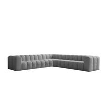ECKSOFA Solvie Xl In Tiffani - Grau, Holzwerkstoff/Textil (330/330cm) - Fun Möbel