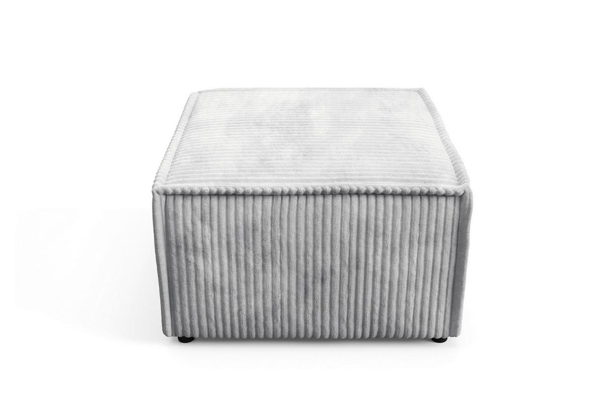 POLSTERHOCKER TESSO Modern Sitzhocker, Fußhocker Grau - Grau, Holzwerkstoff/Kunststoff (76/41/76cm) - MASSENO