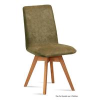 ESSZIMMERSTUHL drehbar (6er-Set) Donni 47x92x60 Eiche geölt/Olivgrün - Eichefarben/Olivgrün, Kunststoff (60/92/47cm) - 58aufmkessel