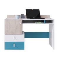 SCHREIBTISCH Planet 09 - Blau/Eichefarben, Holzwerkstoff (125/55/86cm) - MIRJAN24