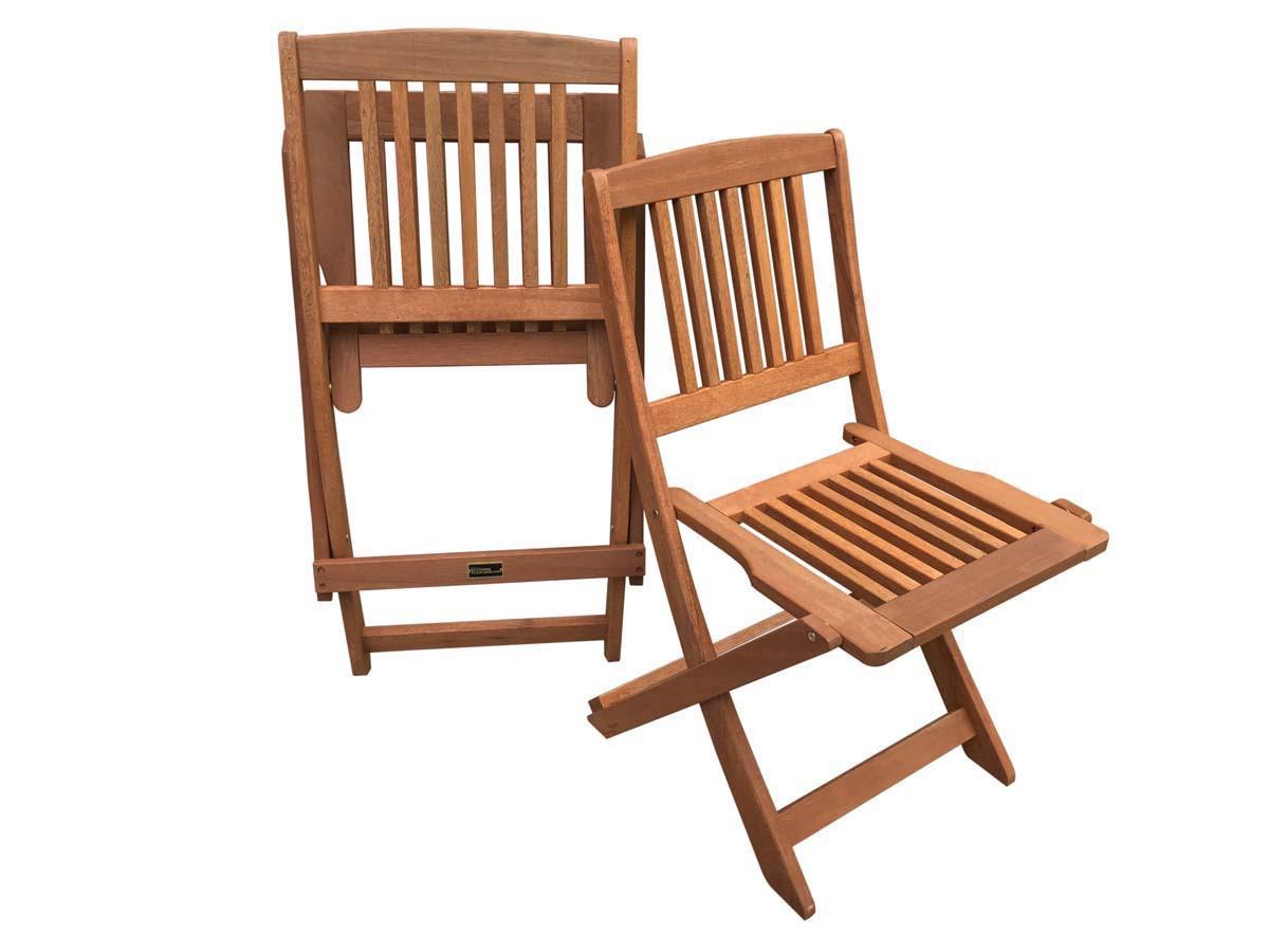 GARTENSTUHL 2-er Set hongkong hellbraun - Braun, Holz (46/84/54cm) - Habitat Garten