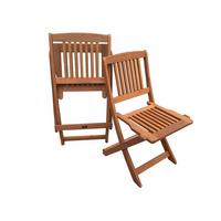 GARTENSTUHL 2-er Set hongkong hellbraun - Braun, Holz (46/84/54cm) - Habitat Garten
