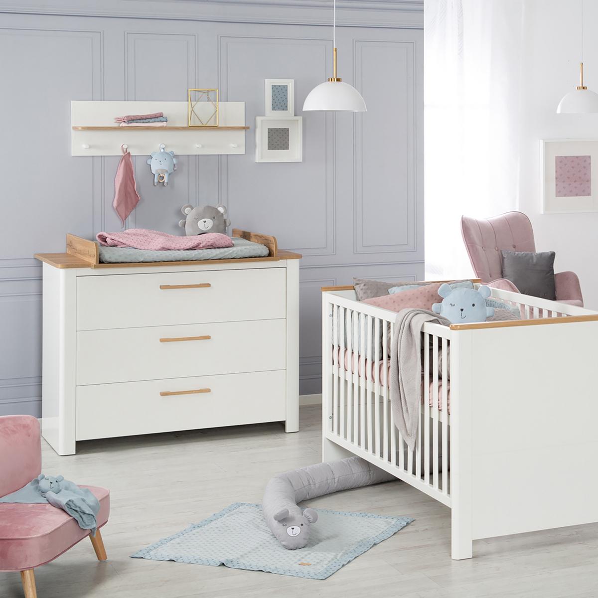 BABYZIMMER-SET Ava 2-teilig - Weiß, Holzwerkstoff (78/83.5/143cm) - Roba