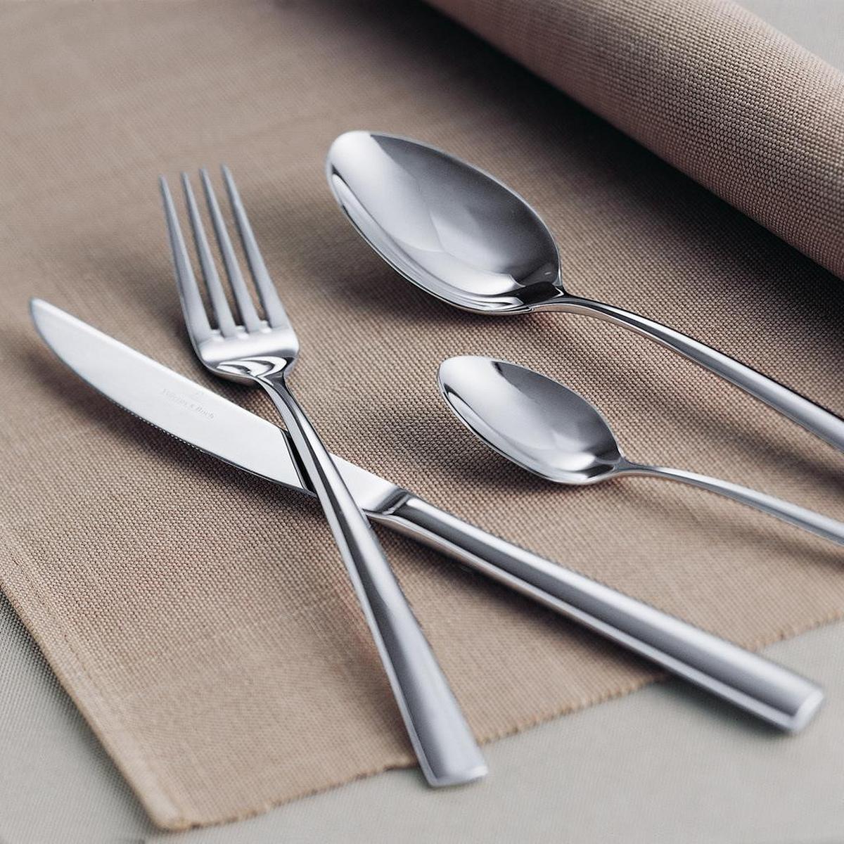 TAFELBESTECK Piemont silber 144-tlg. - Silberfarben, Metall - Villeroy & Boch