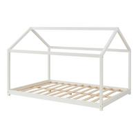 HAUSBETT Cerro - Weiß, Holz (120/200cm) - [en.casa]