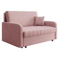 SCHLAFSOFA Viva Silk III - Schwarz/Rosa, Holz/Textil (152/85/98cm) - MIRJAN24