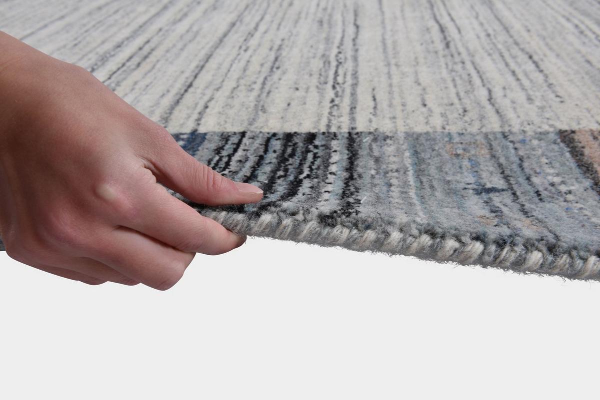 WOLLTEPPICH Nebraska mit Bordüre 140x200 cm - Multicolor, Textil (140/200cm) - THEKO