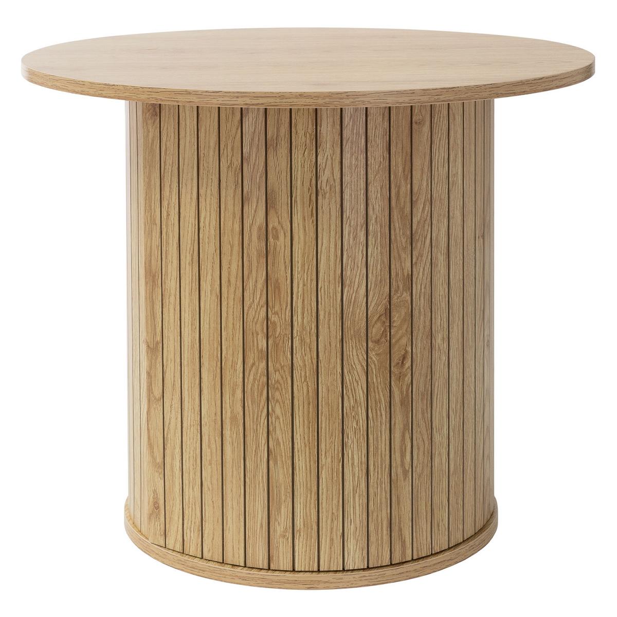 COUCHTISCH rund Ø60 x 50 cm Holz-Optik Braun - Braun, Holz (60/60/50cm) - ML-DESIGN