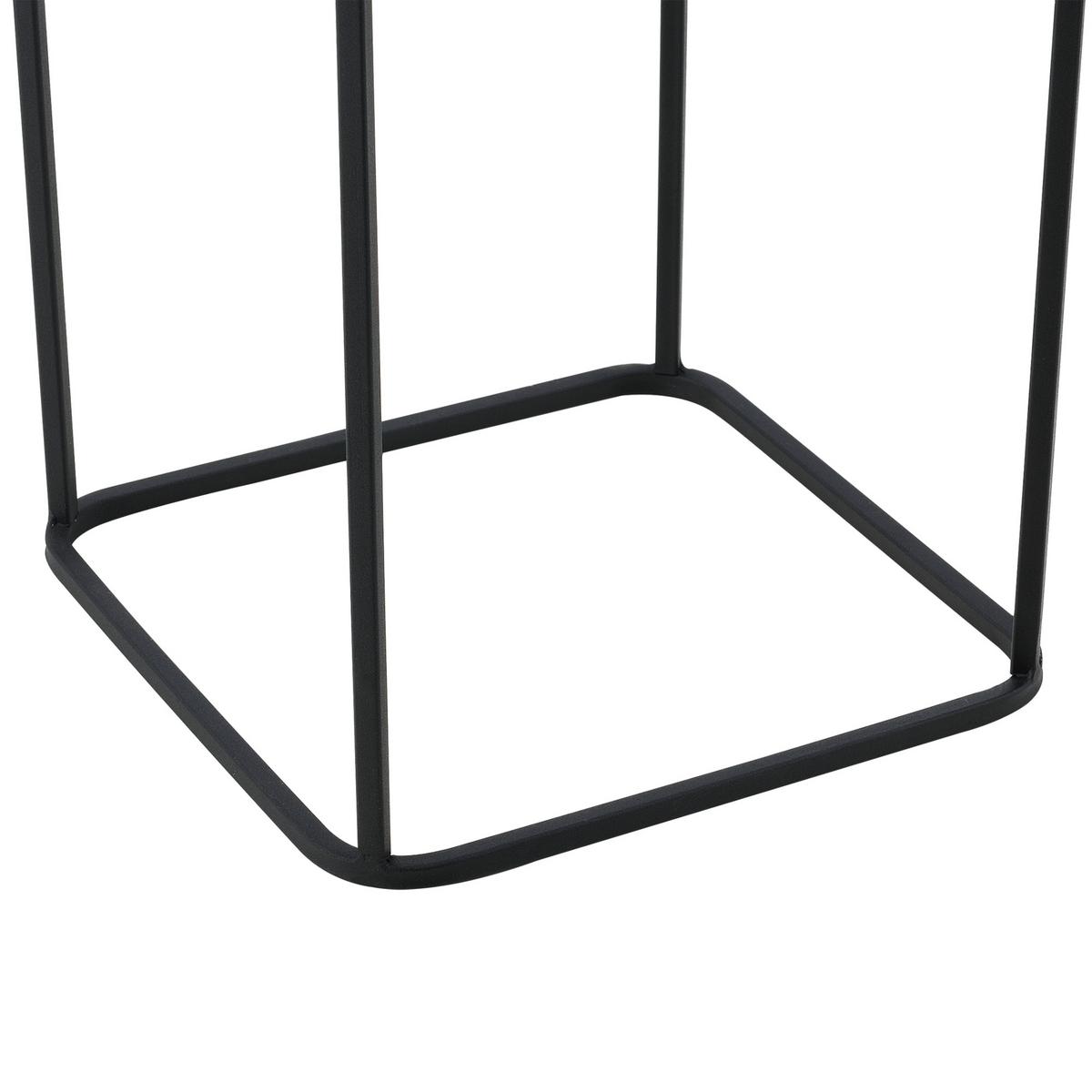 PFLANZSTÄNDER-SET 2 TLG. Mettet - Goldfarben/Schwarz, Metall (25/70/25cm) - [en.casa]
