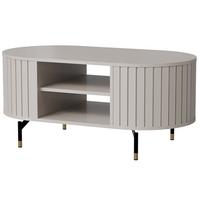 COUCHTISCH Zalia mit Ablagefächern für Wohnzimmer, im Retro-Stil, Kaschmir - Kaschmir, Holzwerkstoff (56/104/47cm) - Beautysofa