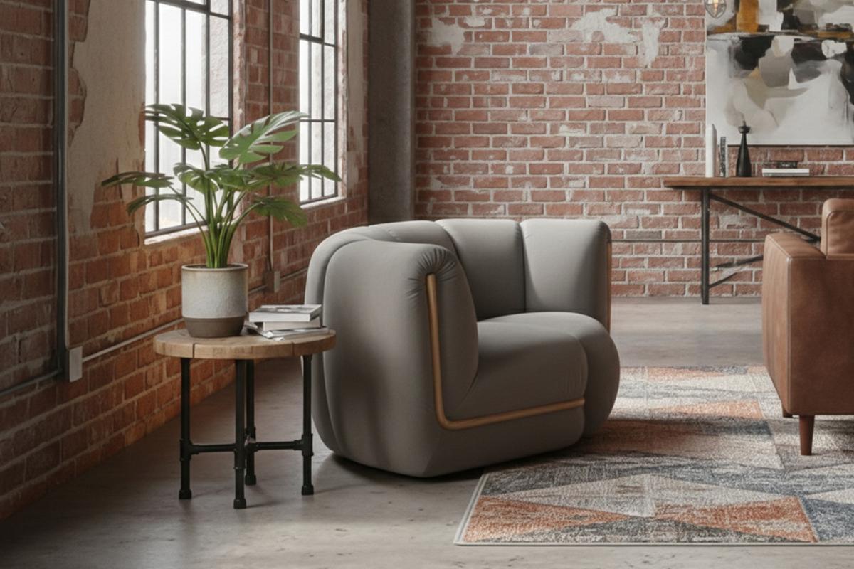 SESSEL LAYLA Taupe Velvet - Taupe/Schwarz, Buchenholz/Textil (166/74/99cm) - KAWOLA