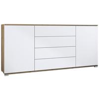 SIDEBOARD Santo Weiß matt - Weiß, Holzwerkstoff (166.5/75.5/35cm) - Vladon