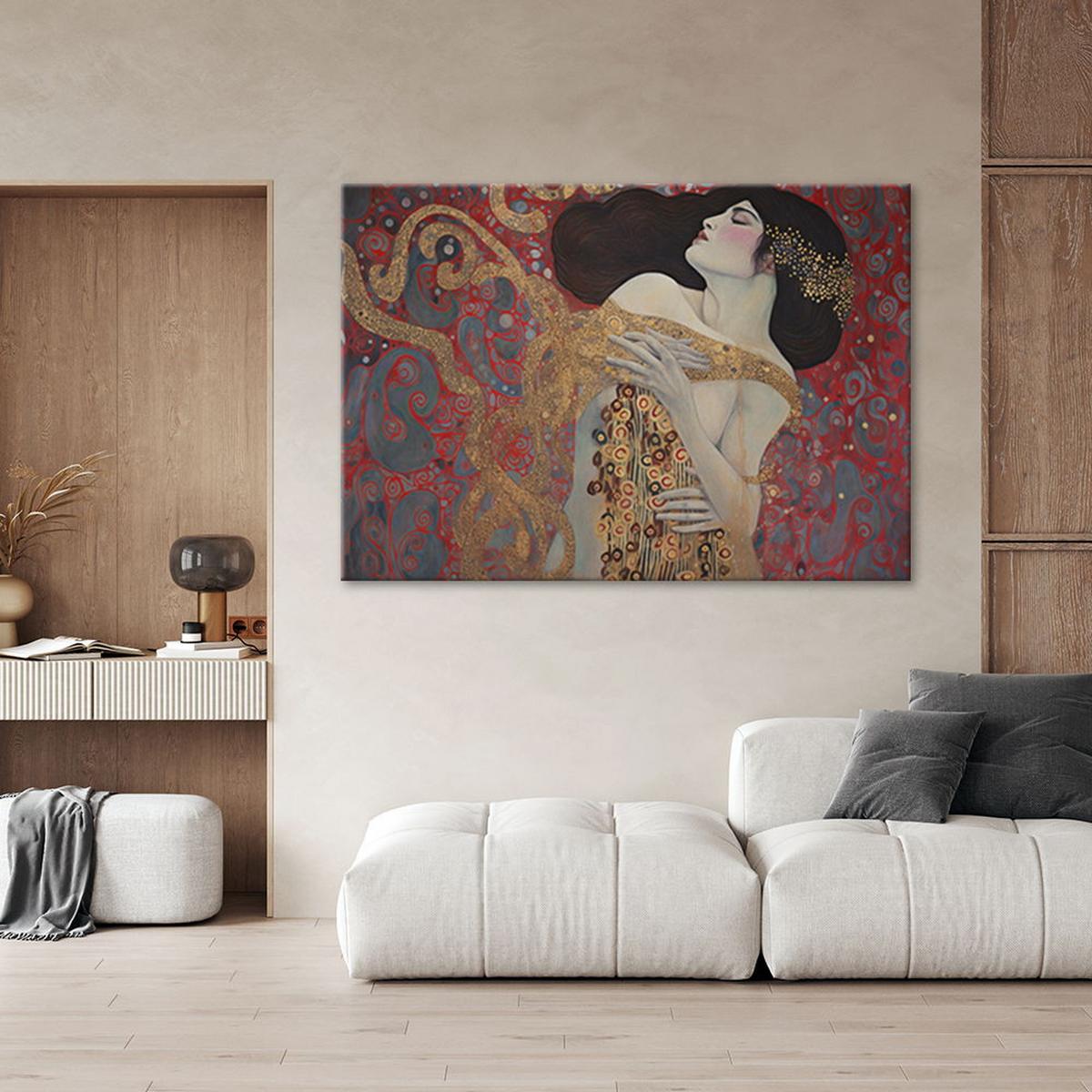 KUNSTDRUCK Gold 60/40 cm - Goldfarben, Textil (60/40cm) - KUNSTLOFT