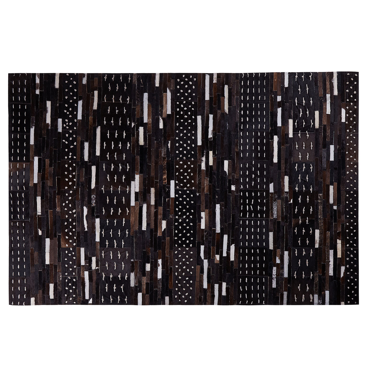 KURZFLOR-TEPPICH Akseki 200/140 cm - Braun, Fell (140/200cm) - Beliani