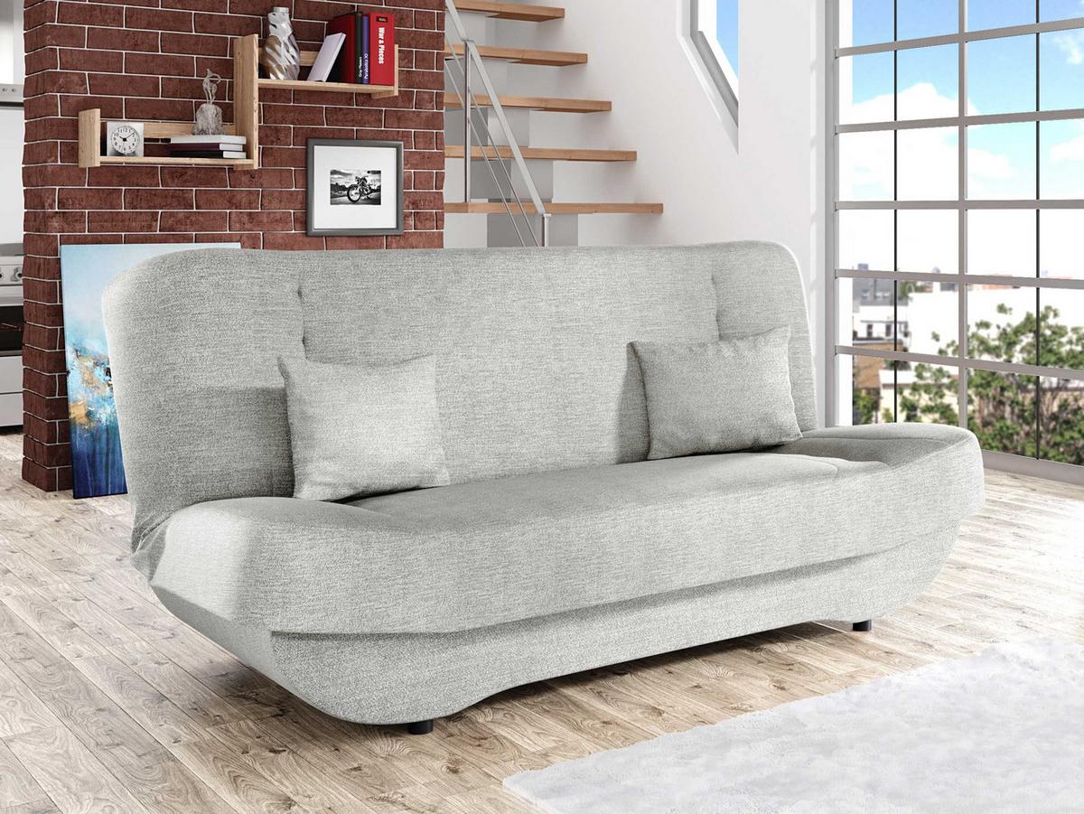 SCHLAFSOFA Pinto - Hellgrau/Schwarz, Holzwerkstoff/Kunststoff (190/94/90cm) - MIRJAN24