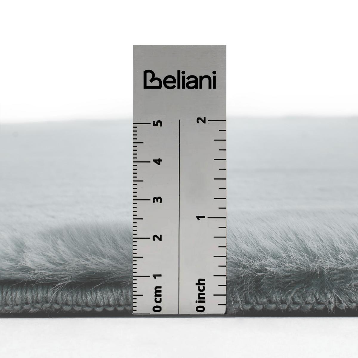 TEPPICH Hellgrau 80/300 cm Dawa - Hellgrau/Grau, Kunststoff (80/300cm) - Beliani