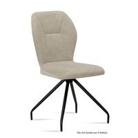 ESSZIMMERSTUHL (8er-Set) Dinnie 51x92x60 Schwarz/Natur - Schwarz/Naturfarben, Kunststoff (60/92/51cm) - 58aufmkessel