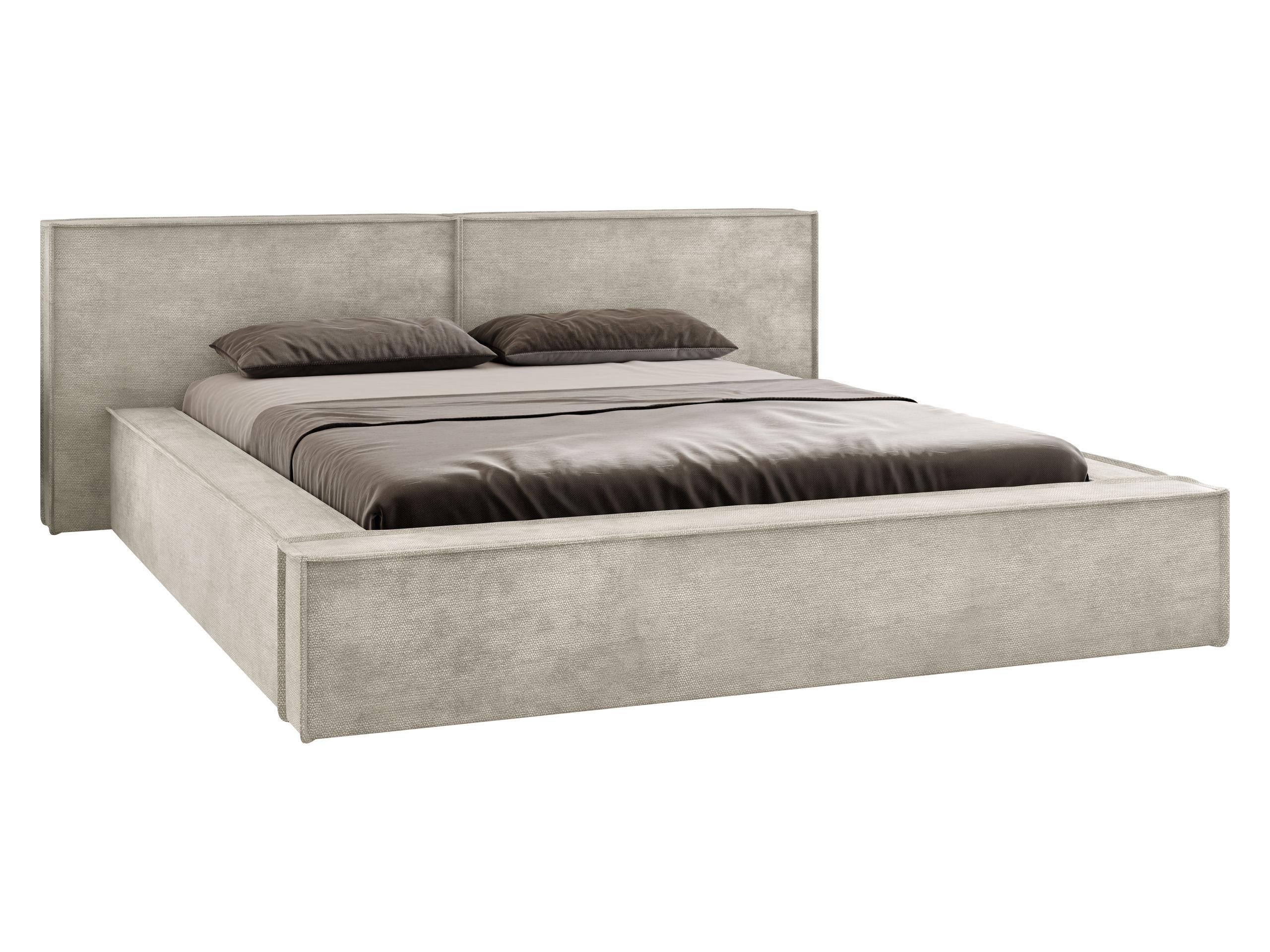 POLSTERBETT Lambo - Creme/Schwarz, Holz/Holzwerkstoff (160/200cm) - MIRJAN24